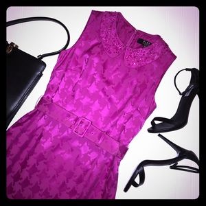 Alex Marie Midi Dress w/ Matching Belt